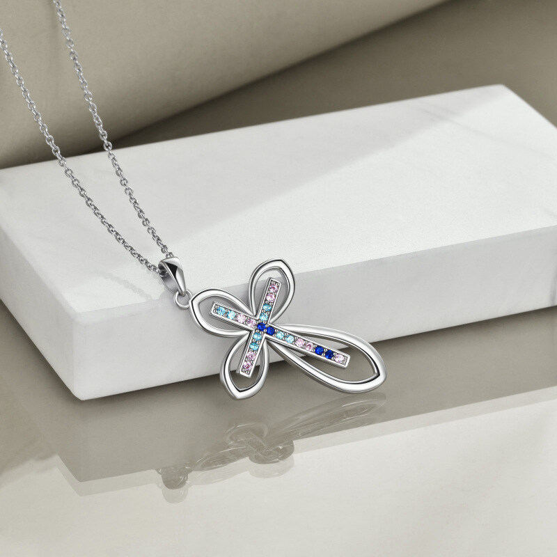 Infinity Cross Sterling Silver Celtic Knot Pendant Necklace Jewellery Gift for Women-2