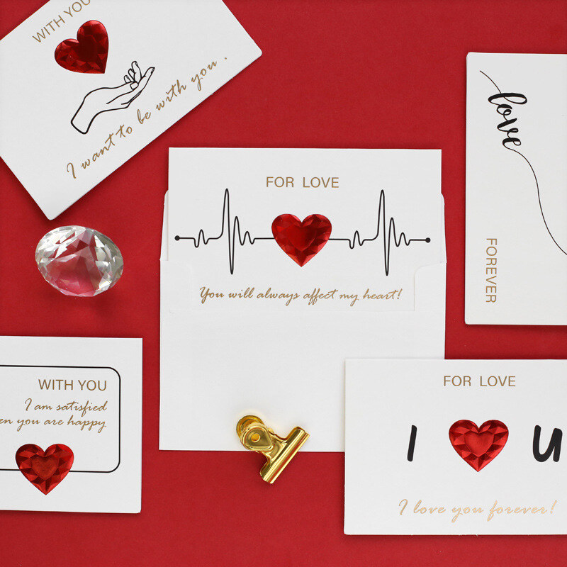 I Love You Heart Electrocardiogram Greeting Card for Her-1