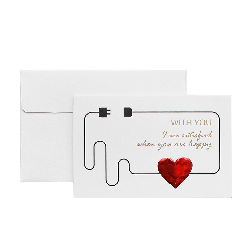 I Love You Heart Electrocardiogram Greeting Card for Her-2