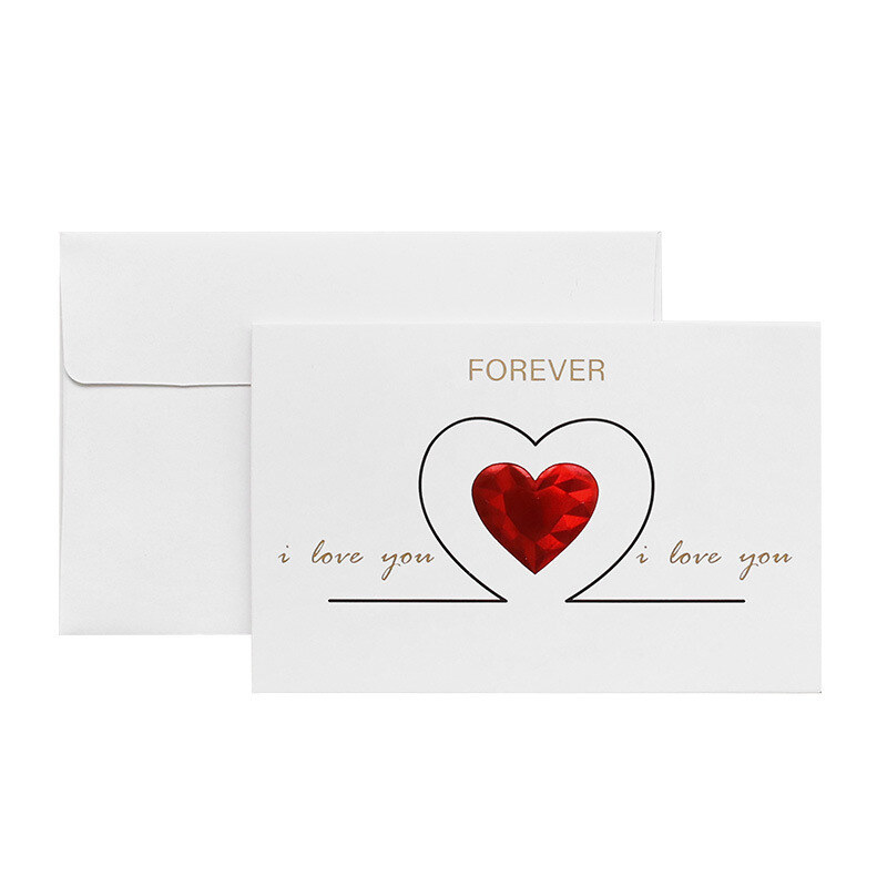 I Love You Heart Electrocardiogram Greeting Card for Her-4