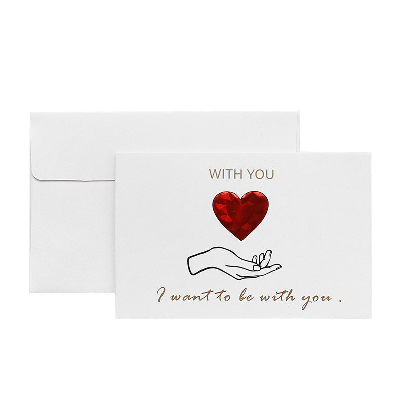 I Love You Heart Electrocardiogram Greeting Card for Her-5