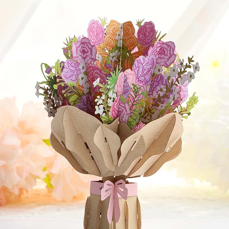 Mother's Day 3D Flower Bouquet Card for Mom-2