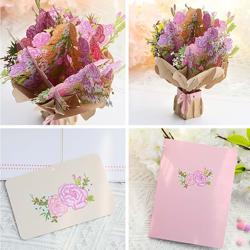 Mother's Day 3D Flower Bouquet Card for Mom-3