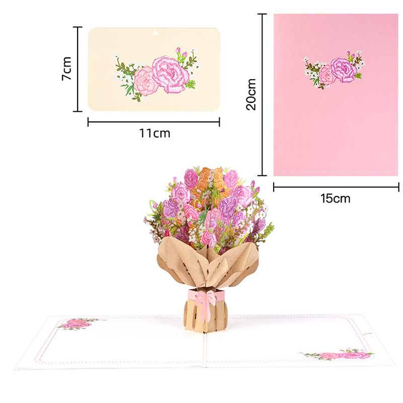 Mother's Day 3D Flower Bouquet Card for Mom-4