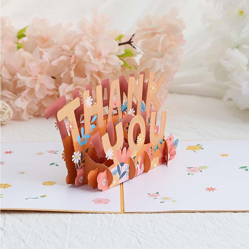 Tarjeta de felicitación 3D de agradecimiento para el Día de la Madre para mamá-3