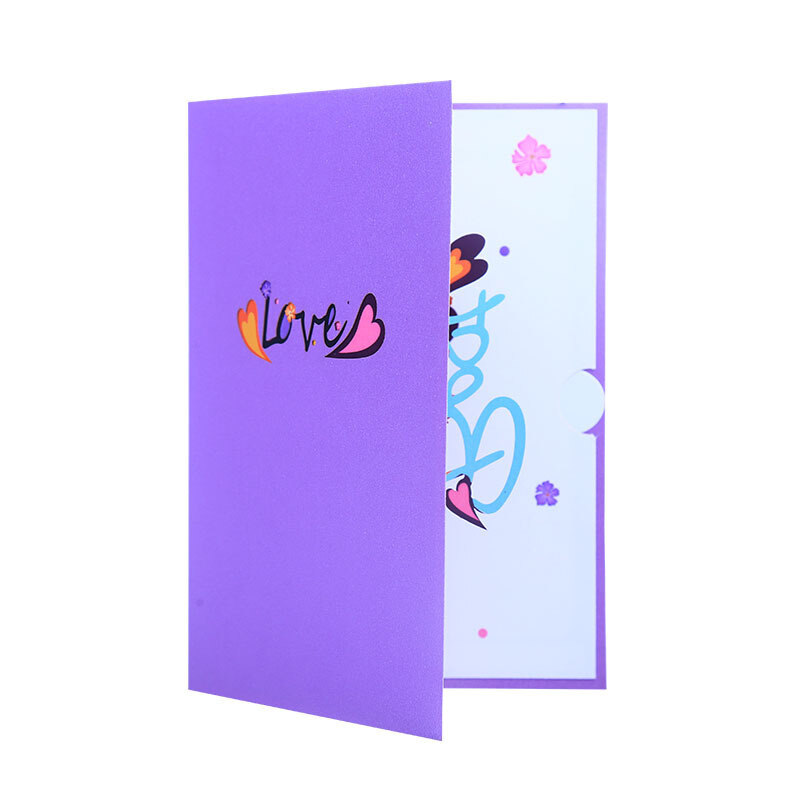 Mother's Day Greeting Card with 3D Best MOM Flower Creative Colour Printing for Mom-4