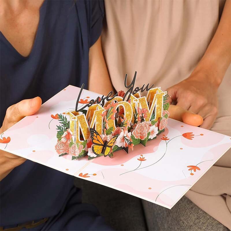 Mother's Day MOM Love You Greeting Card for Mom-3