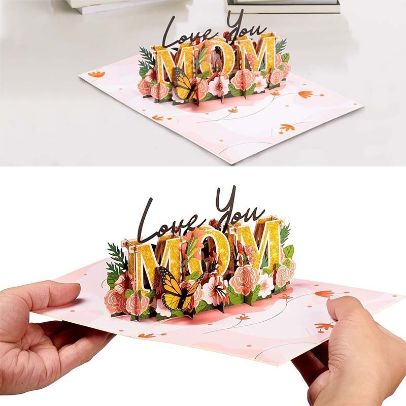 Mother's Day MOM Love You Greeting Card for Mom-4
