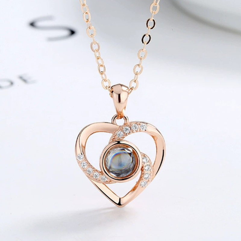 Personalized Projection Photo Necklace-4