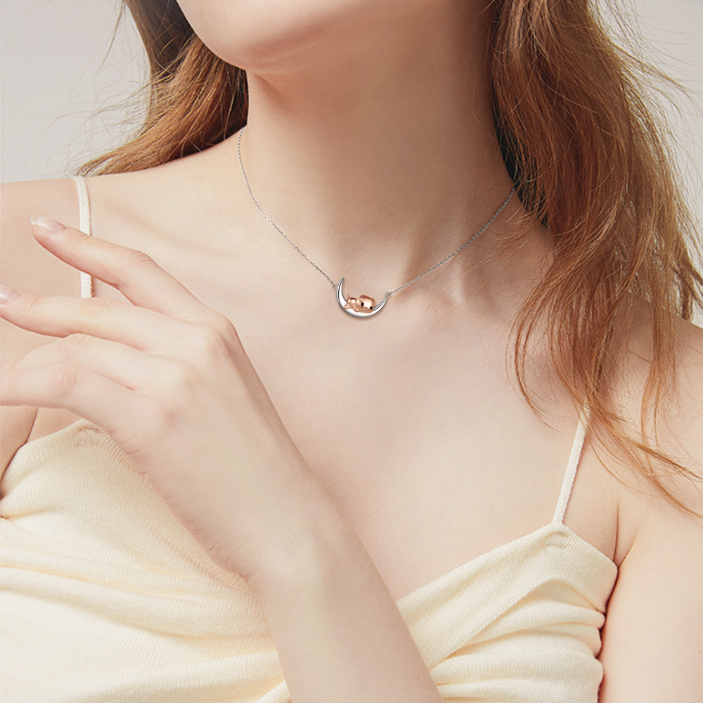 Pig Necklace 925 Sterling Silver Piggy Jewelry Gifts for Women-2