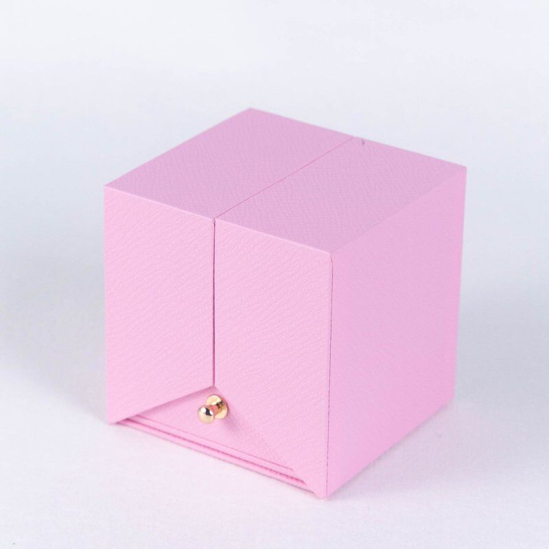 Pink Preserved Rose Jewelry Box for Necklaces Rings Gift for Your Lovely-2