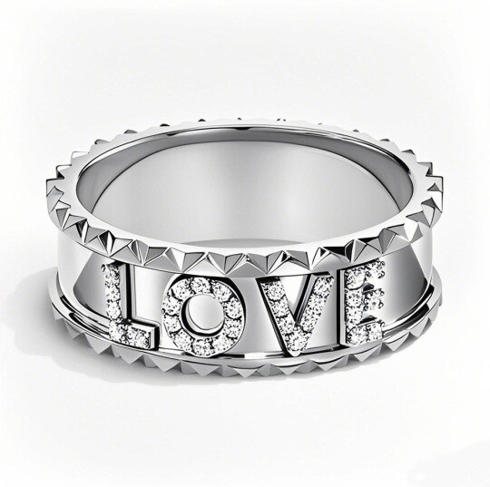 Platinum 0.1 to 0.5 CT.T.W. Round Cut Diamond Custom Signature Wedding Band