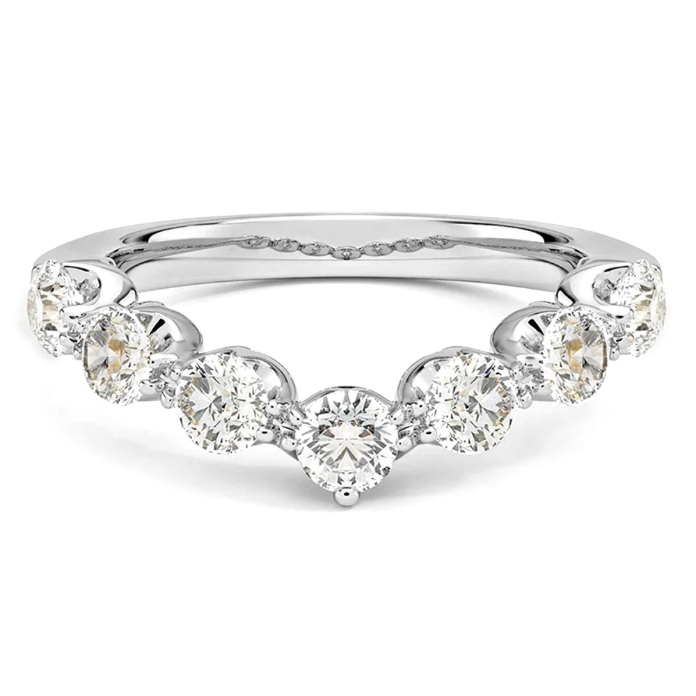 10K White Gold 1 CT.T.W. Round Lab Created Diamond Custom Wedding Ring D Color VVS1-VS1 Clarity 3EX IGI Certified-1