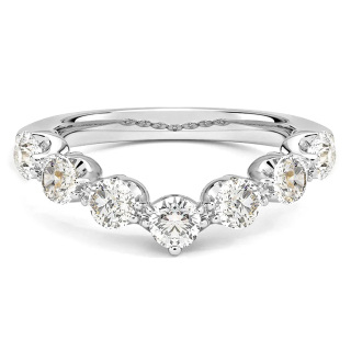 10K White Gold 1 CT.T.W. Round Lab Created Diamond Custom Wedding Ring D Color VVS1-VS1 Clarity 3EX IGI Certified-19