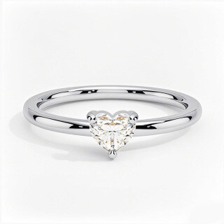 10K White Gold 0.5 to 3 CT Heart Cut Diamond Engagement Band D Color VVS-VS Clarity IGI Certified-20