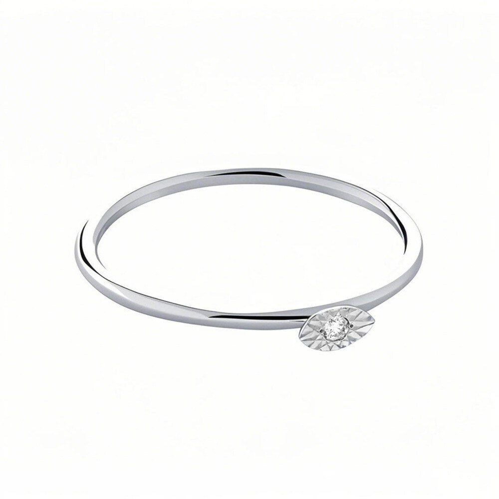 14K White Gold 0.5 to 3 CT Marquise Cut Diamond Engagement Ring D Color VVS-VS Clarity IGI Certified-1