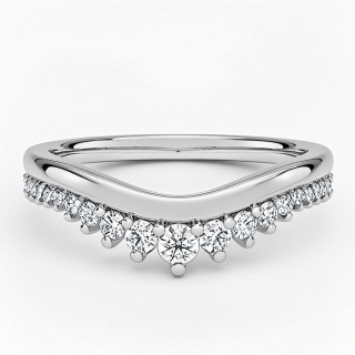 10K White Gold Diamond Custom Personalized Engraving & Wedding Ring F/G Color SI Clarity 3EX IGI Certified-6