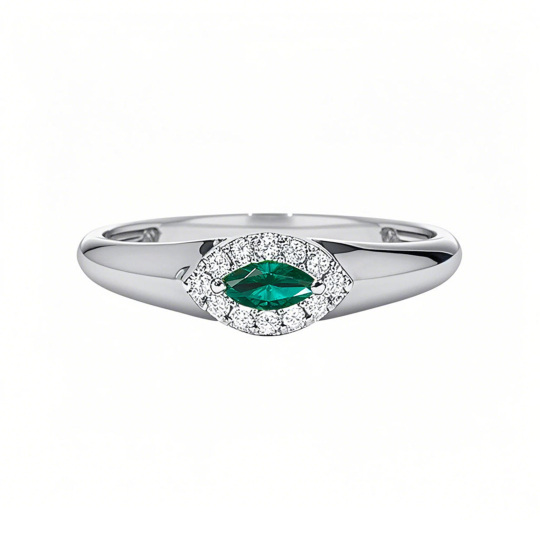Platinum Marquise Cut Halo Setting Ring