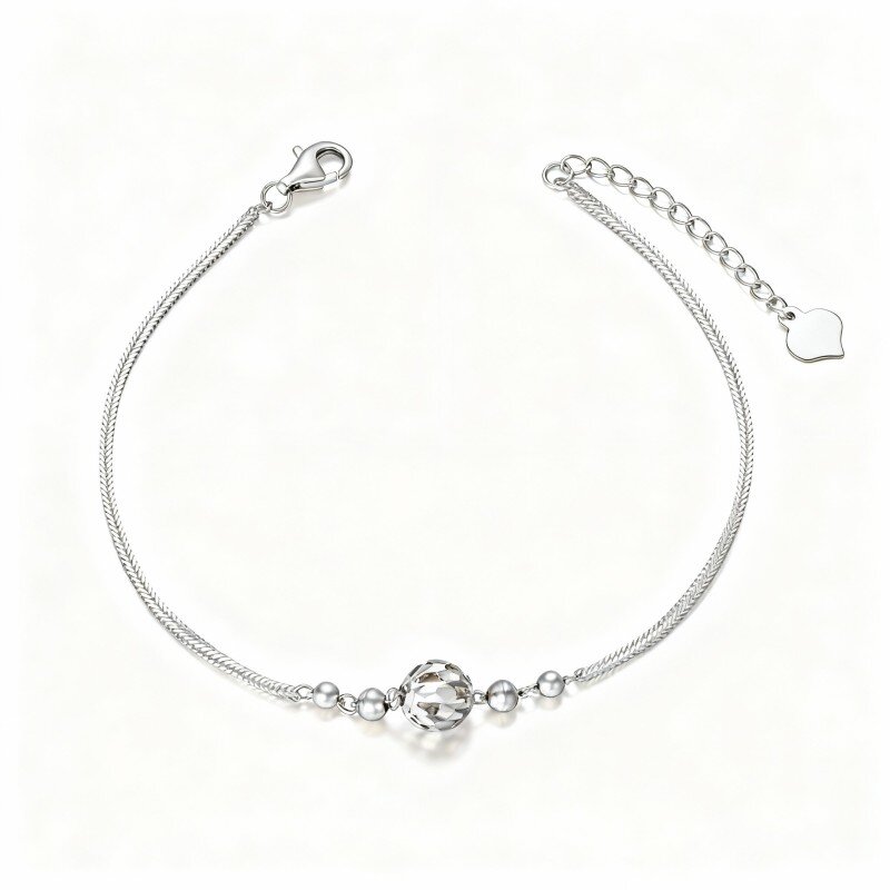 سوار من الذهب الأبيض عيار 10 قيراط مرصع بالخرز-7