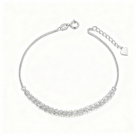 10K White Gold Chain Bracelet