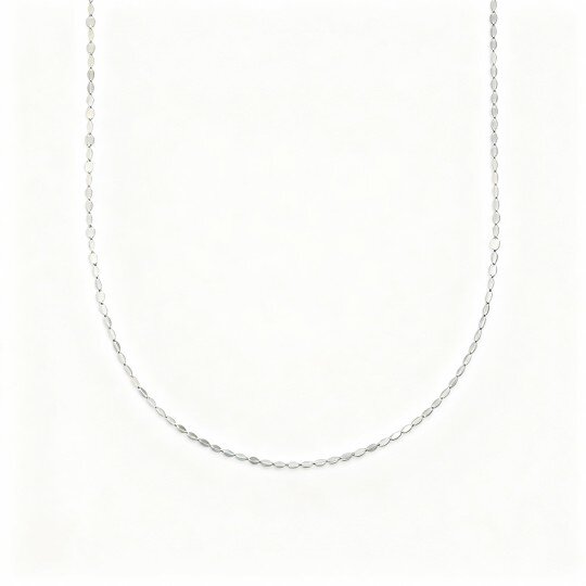 10K White Gold Chain Necklace