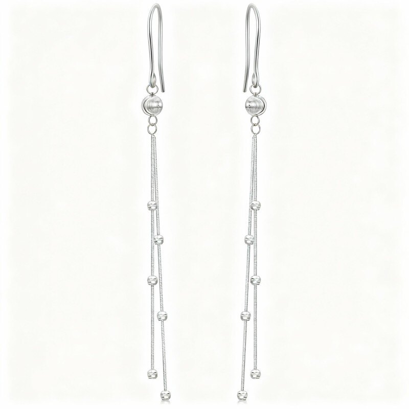 Ohrhänger aus 18-karätigem Weißgold-1