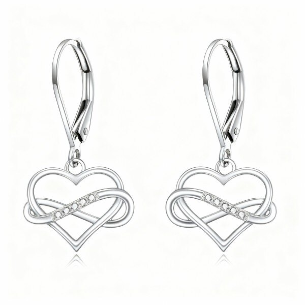 Orecchini A Polsino Placcato Oro Rosa Con Zirconi | Cuff Earring Senza Foro | Gioielli Eleganti Per Donna (Oro Bianco) - 3