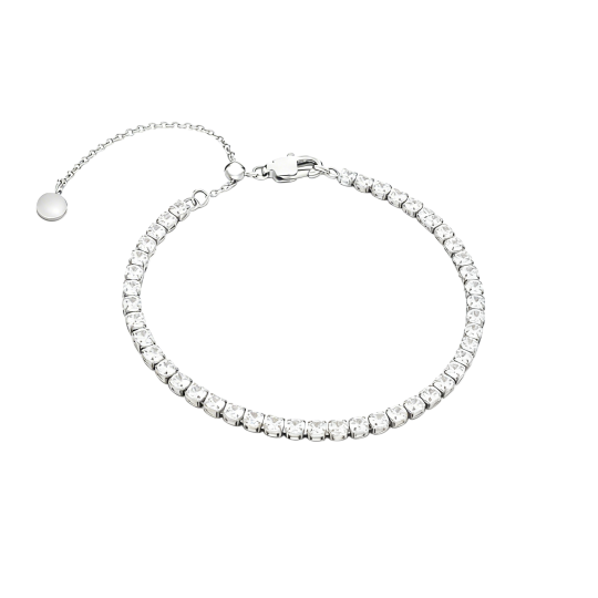 10K White Gold Laboratory Diamonds Tennis Bracelet