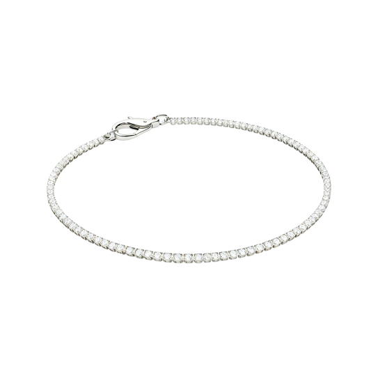 10K White Gold Laboratory Diamonds Tennis Bracelet