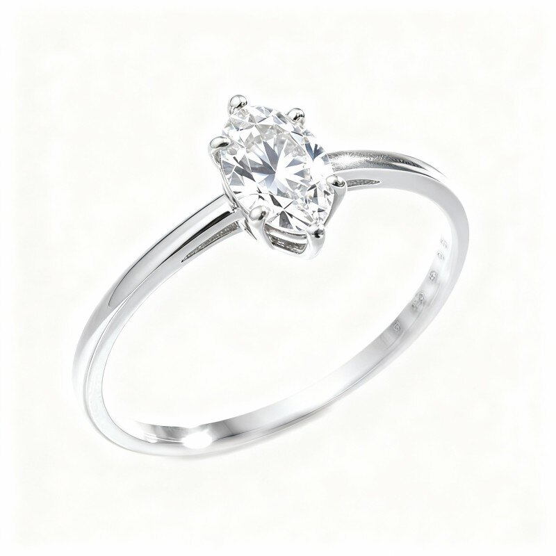 Pierścionek zaręczynowy z platyny i białego złota w szlifie markiza-1