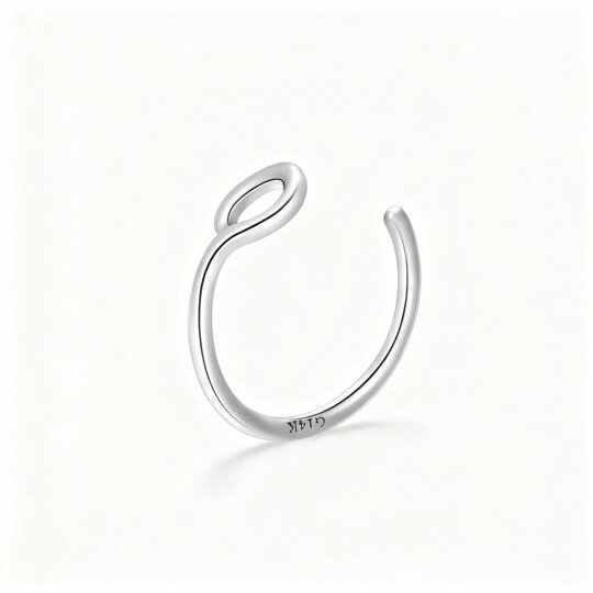 10K White Gold Nose Ring