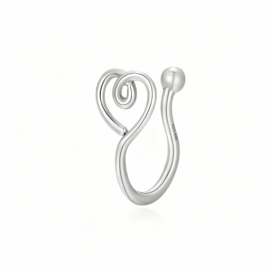 Piercing de nariz em ouro branco 10K