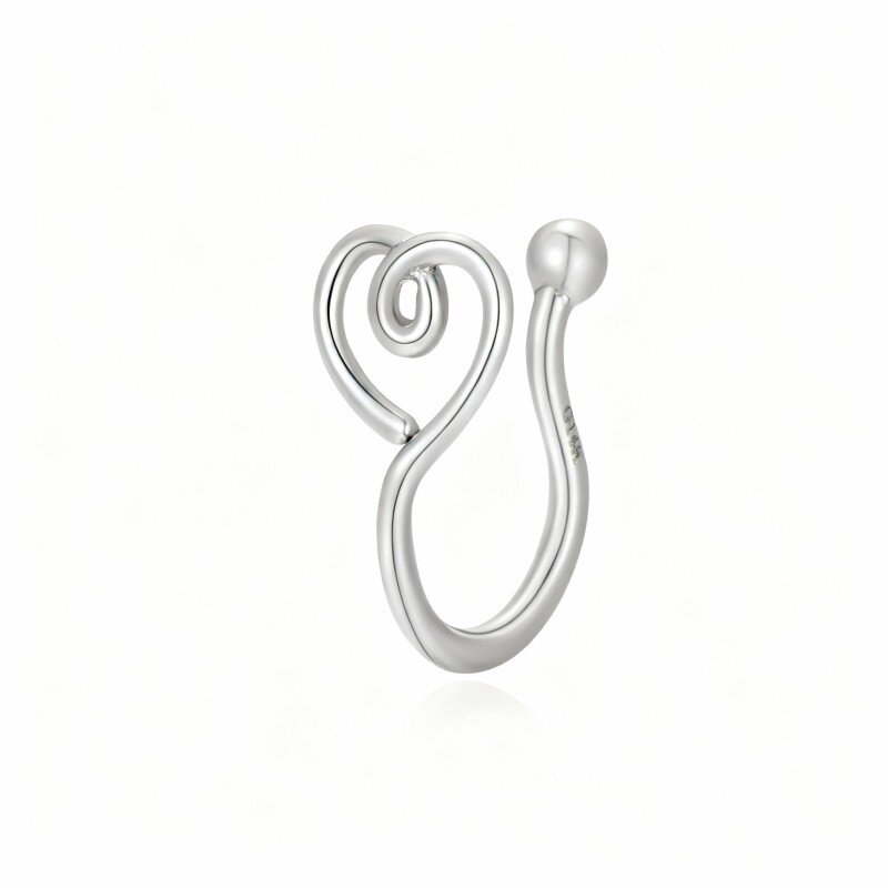 خاتم أنف من الذهب الأبيض عيار 10 قيراط-20