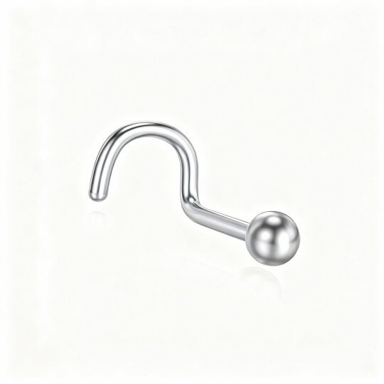 10K White Gold Nose Ring