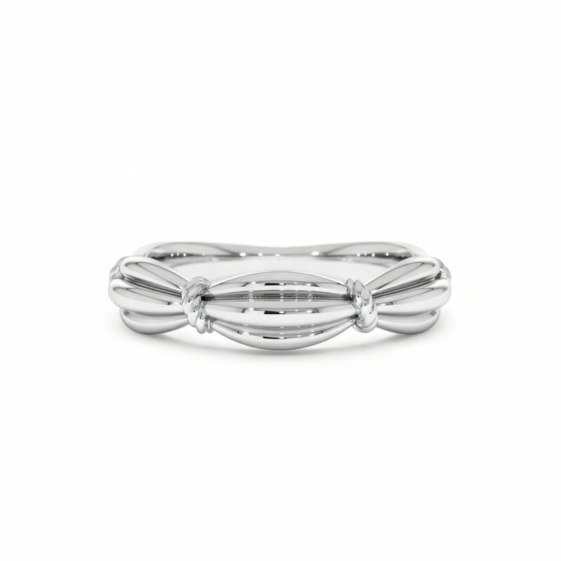 Bague en or blanc 10 carats-1