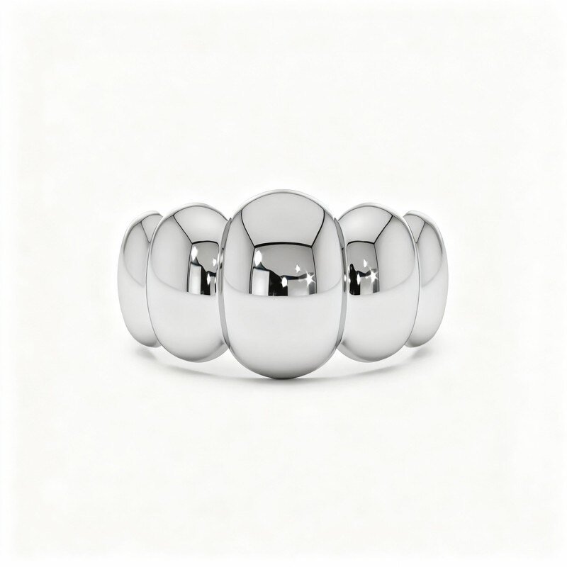 Bague en or blanc 10 carats-1