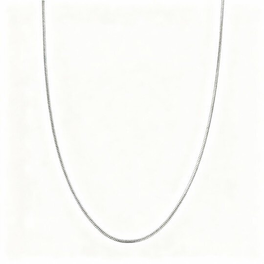 10K White Gold Snake Chain Necklace