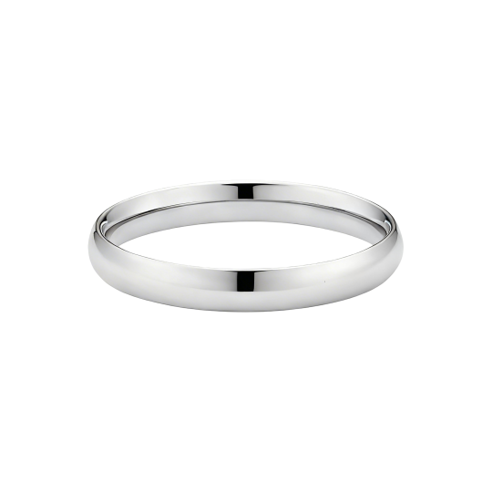 Anillo apilable de oro blanco de 10 quilates