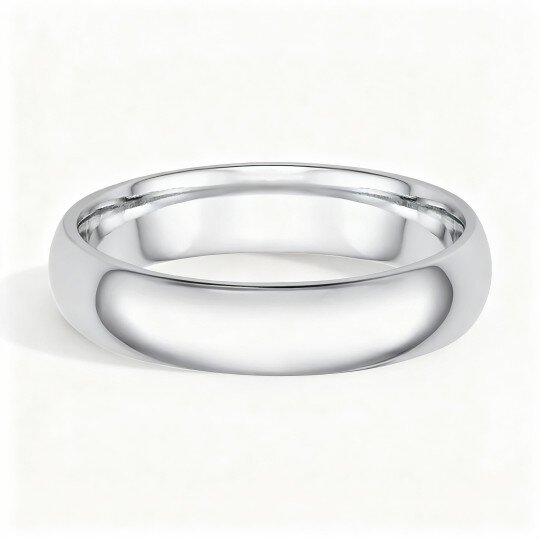 10K White Gold Wedding Ring