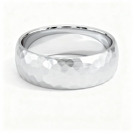 10K White Gold Wedding Ring