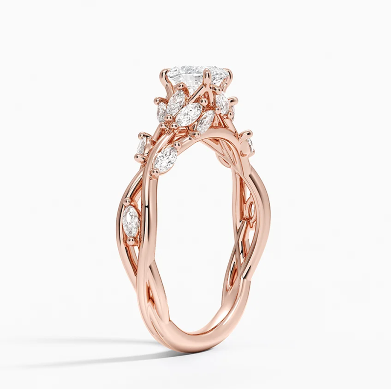 Anillo de compromiso de oro blanco de 10 quilates con diamantes de laboratorio de talla ovalada, de 1 a 3,5 quilates en total, certificado por IGI (3EX).-4