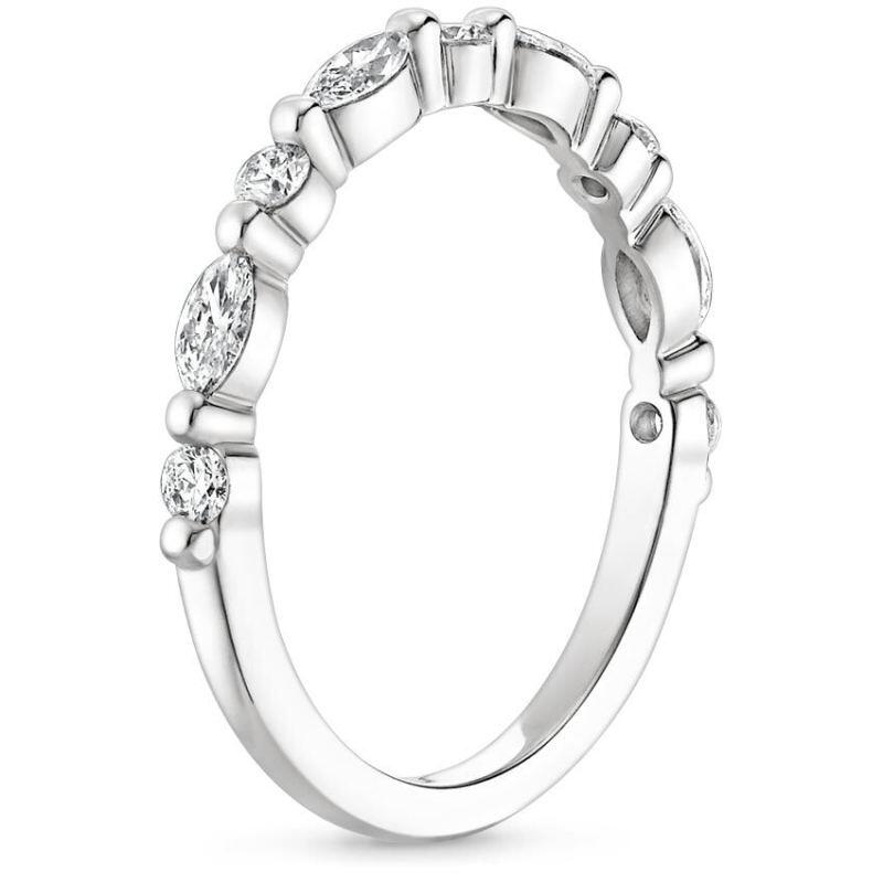 10K Gold Moissanite Engagement Ring-2