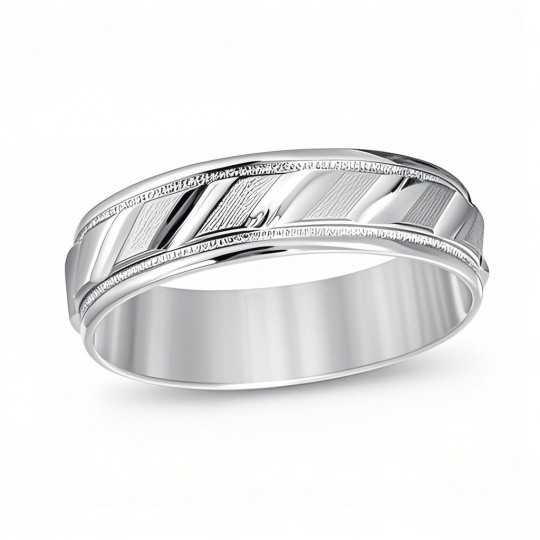 Anel para homem em ouro branco 10K