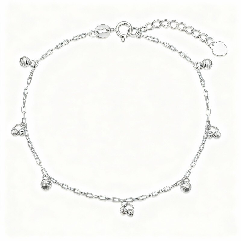 Bracelet à breloques en or blanc 18 carats-1
