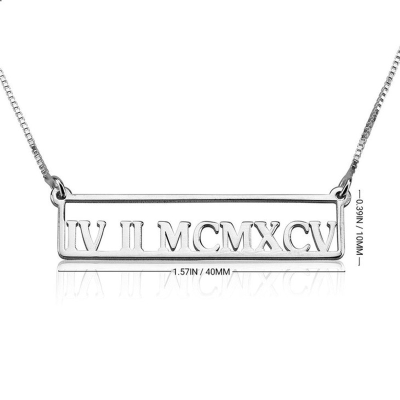 18K Rose Gold Bar Bar Necklace-4