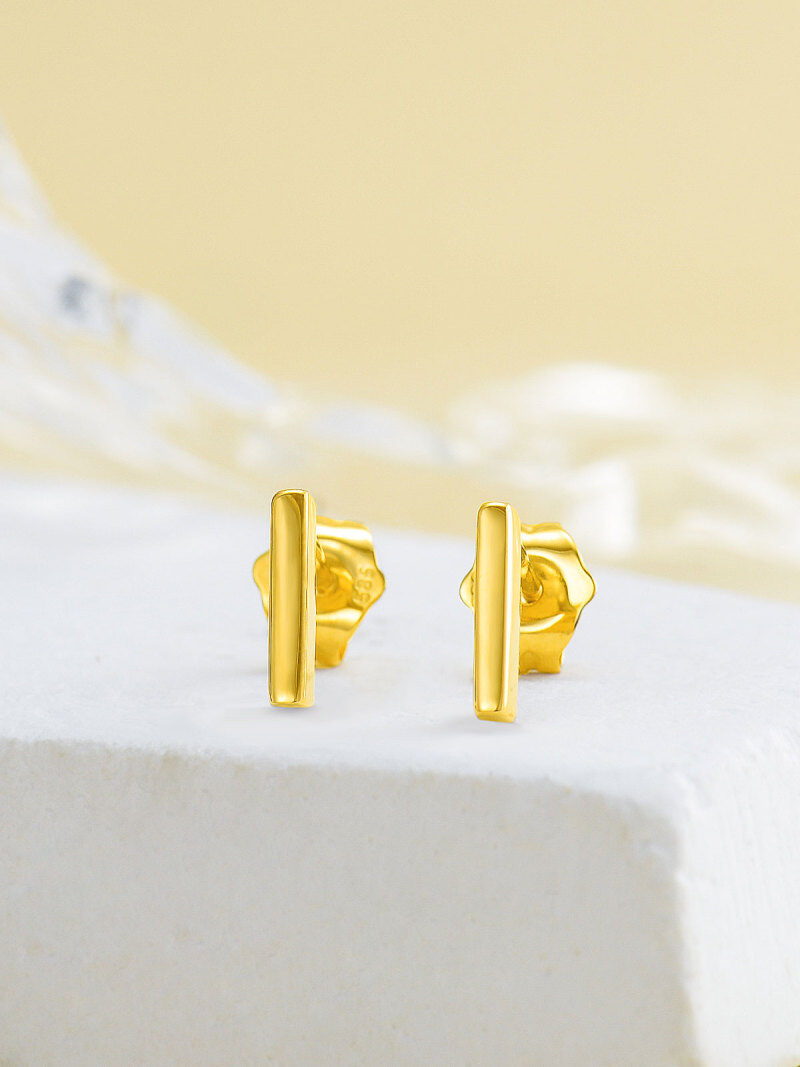 Ohrstecker aus 10-karätigem Gelbgold-3