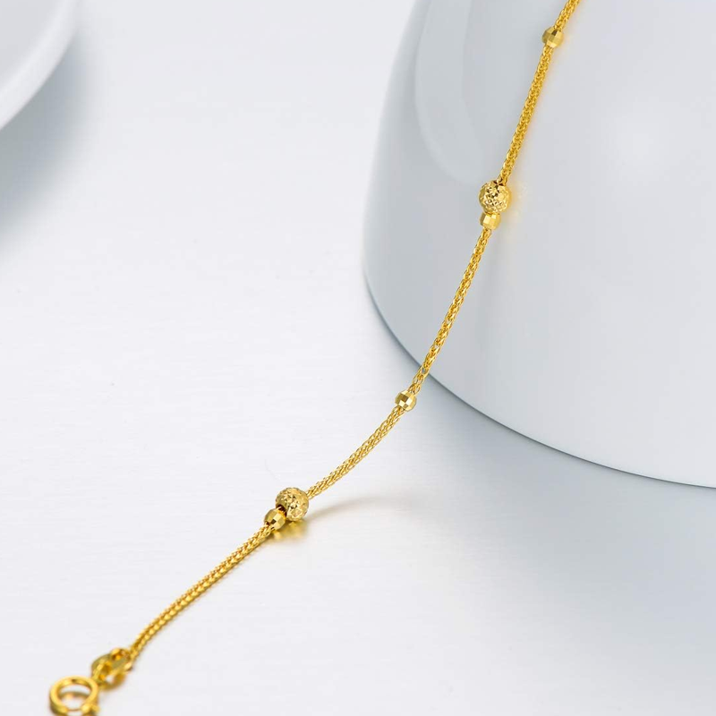 Bracelet de perles en or 18 carats pour femme-3