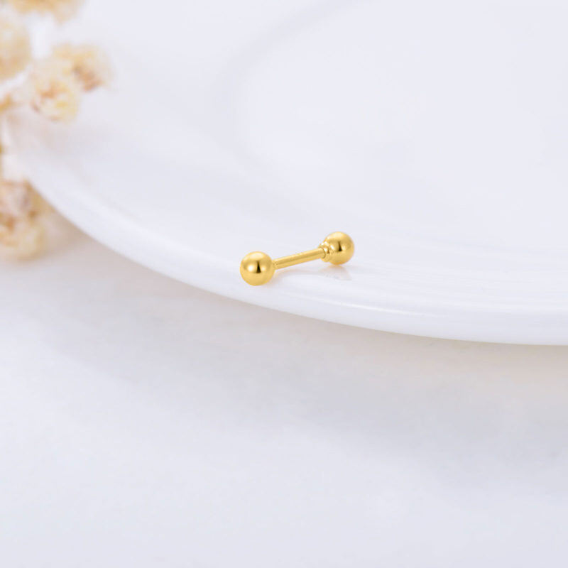 Bijou de langue en perles d'or 14 carats-4