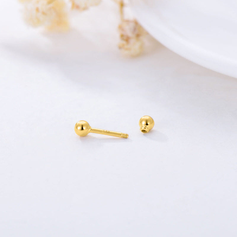 Bijou de langue en perles d'or 14 carats-5