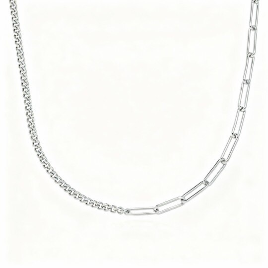 Collier en or blanc 10 carats